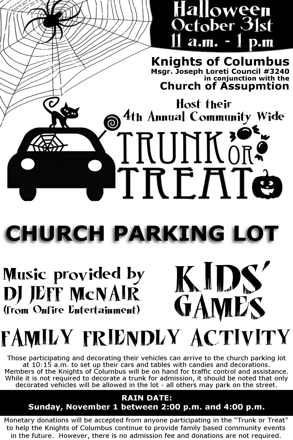 4th Annual Trunk Or Treat On Halloween Roselle Park News