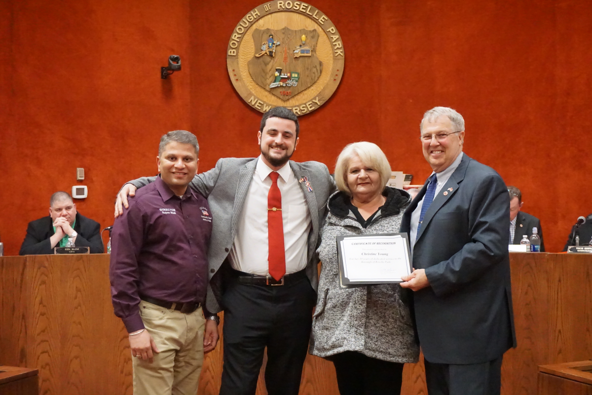 Christine Young Recognized For Three Decades Of Service At ... - Roselle Park News