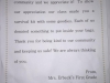 "Act Of Kindness" Survival Kit Letter